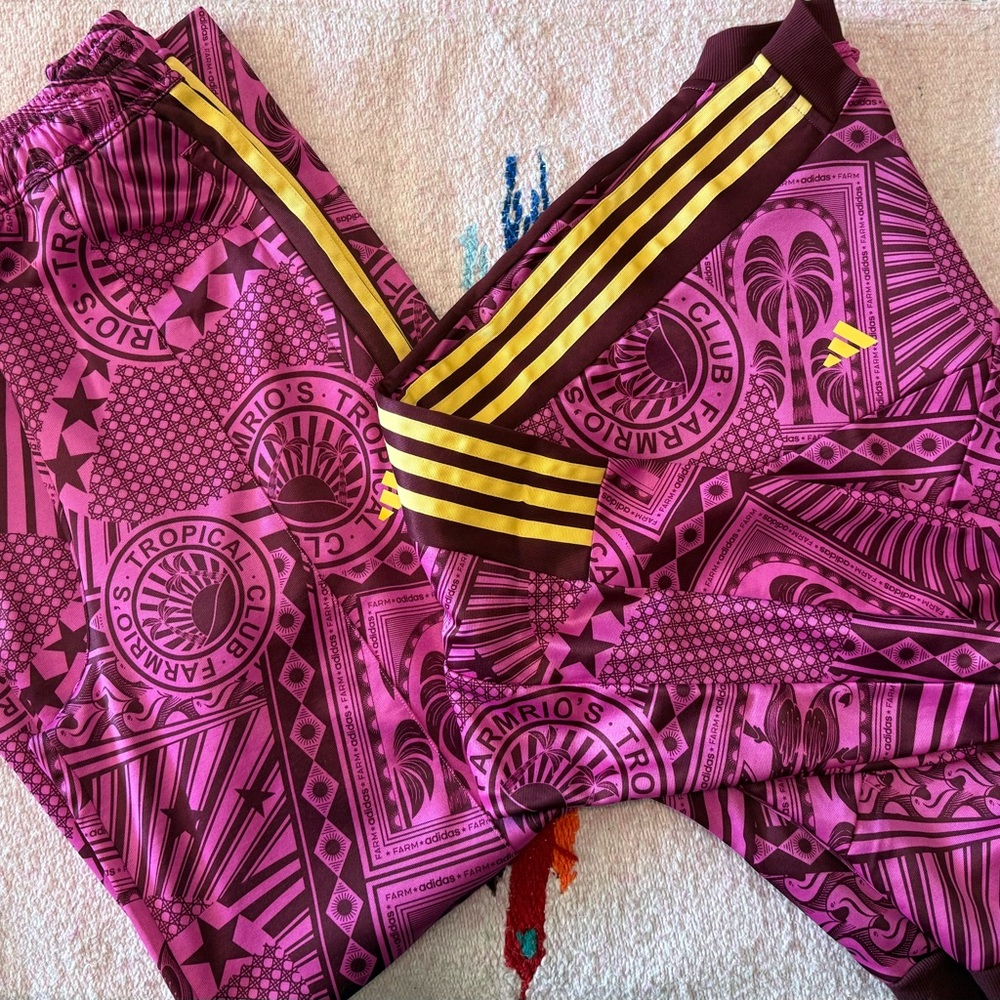FARM Rio x Adidas Tropical Wide Leg Track Set - Tropical Club